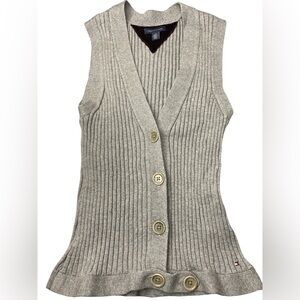 Tommy Hilfiger Sleeveless Wool Blend Waistcoat Vest Size L Excellent Condition